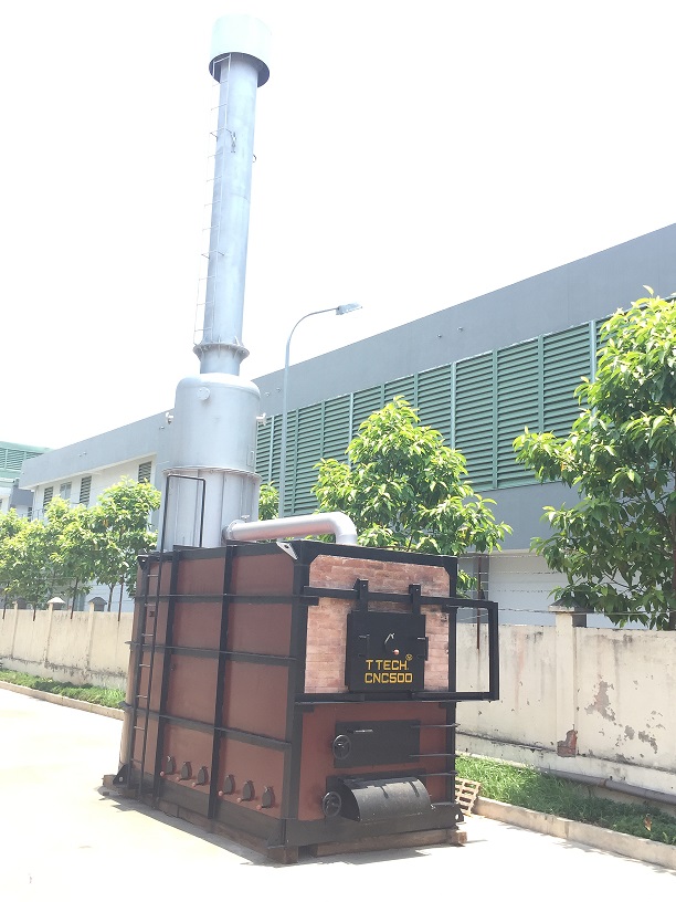 Lò đốt rác thải sinh hoạt CNC 300